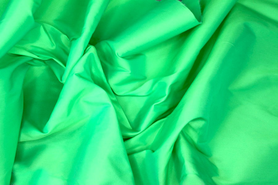 Neon Poly Taffeta - Green fabric, image 4 of 6