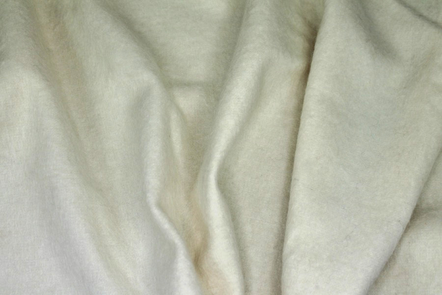 Ivory Fluffy Wool Mohair Blend fabric, image 2 of 6
