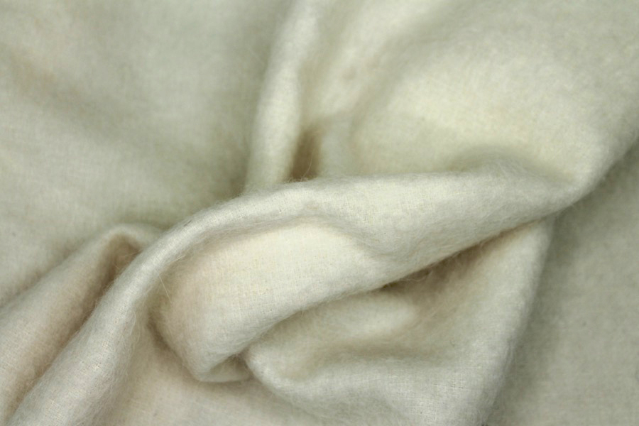 Ivory Fluffy Wool Mohair Blend fabric, image 4 of 6