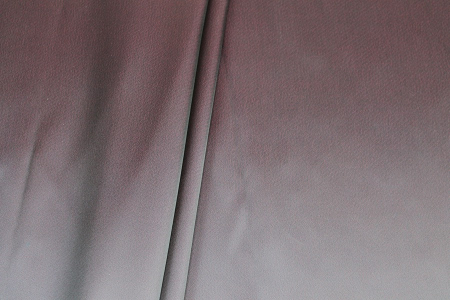 Double Sided Satin - Navy Blue / Magenta fabric, image 3 of 10