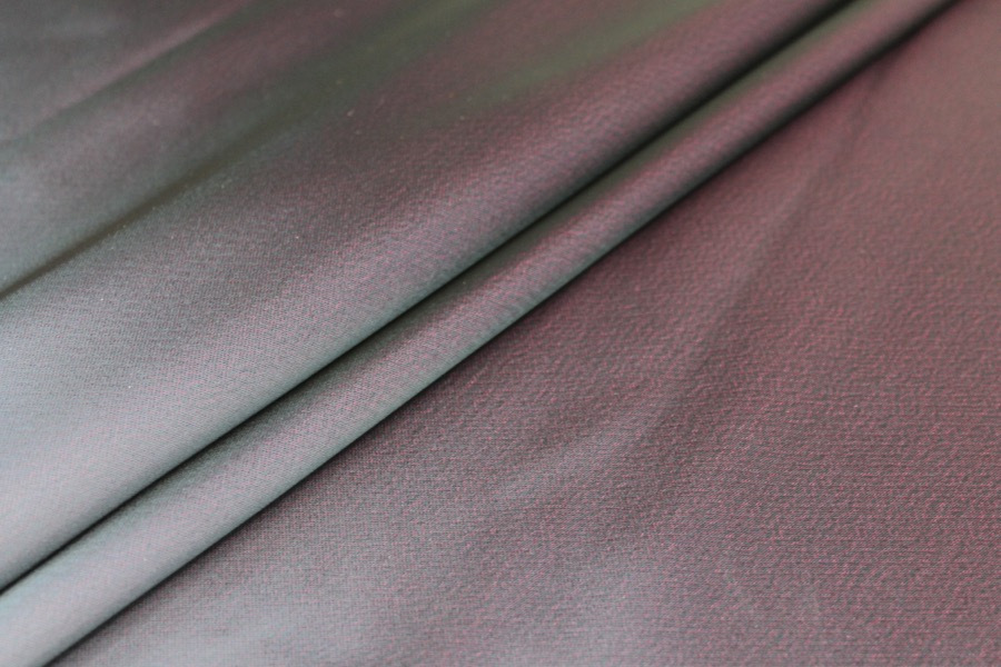 Double Sided Satin - Navy Blue / Magenta - 0.9M PIECE fabric, image 4 of 10