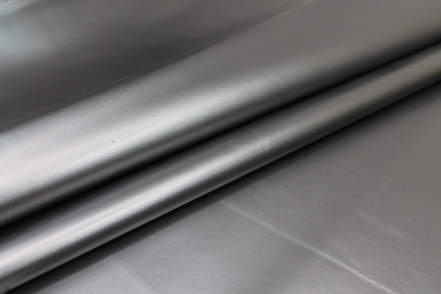 Metallic Leatherette - Gunmetal fabric