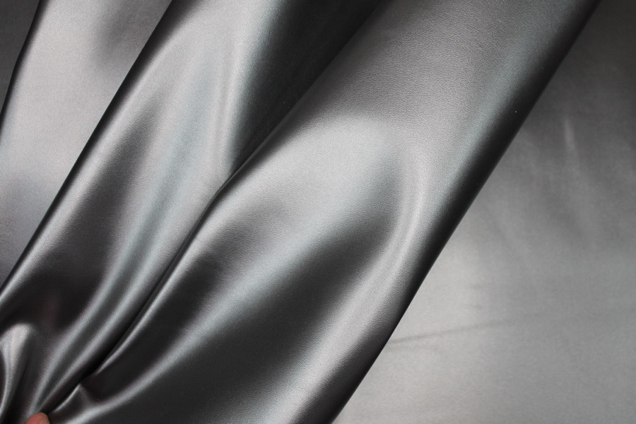 Metallic Leatherette - Gunmetal fabric, image 5 of 5