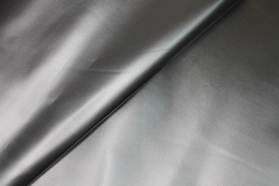 Metallic Leatherette - Gunmetal fabric, image 4 of 5