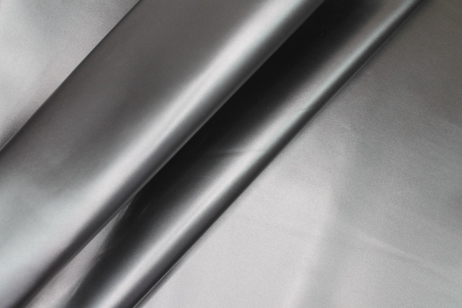 Metallic Leatherette - Gunmetal fabric, image 3 of 5