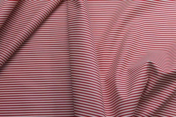 Soft Striped Leatherette - Red and White fabric, image 5 of 7