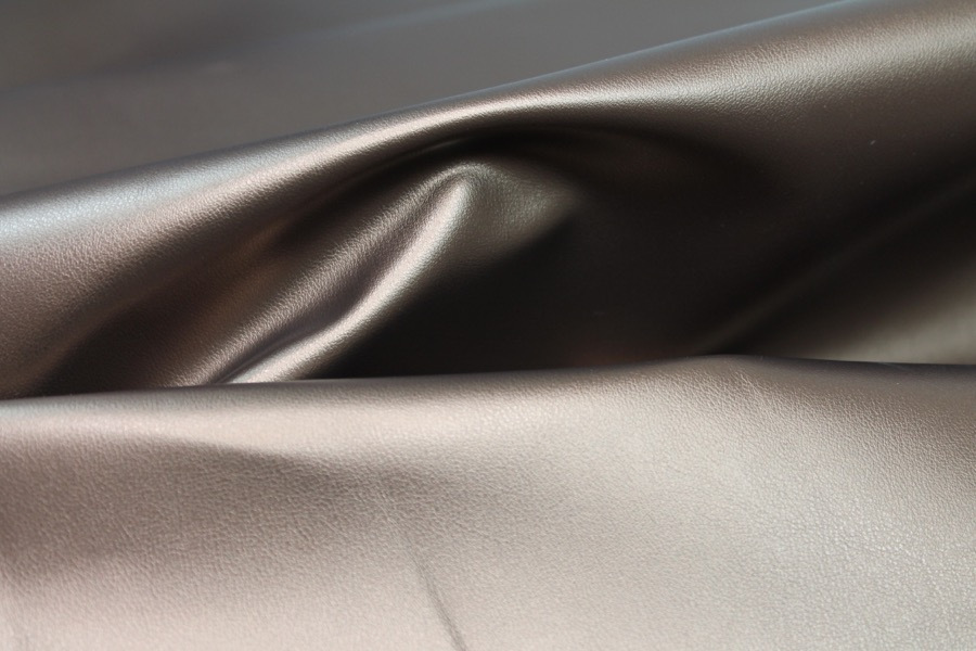 Metallic Leatherette - Bronze Brown fabric, image 4 of 6