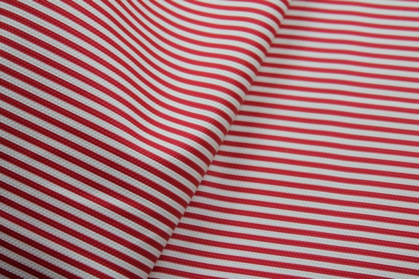 Soft Striped Leatherette - Red and White fabric, image 7 of 7