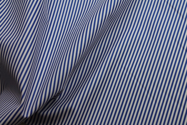 Soft Striped Leatherette - Blue and White fabric, image 7 of 8