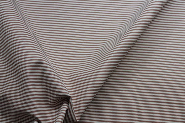 Soft Striped Leatherette - Beige and Ivory fabric, image 3 of 7