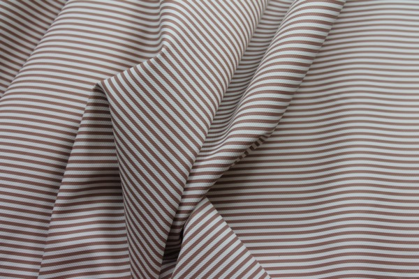 Soft Striped Leatherette - Beige and Ivory fabric, image 7 of 7