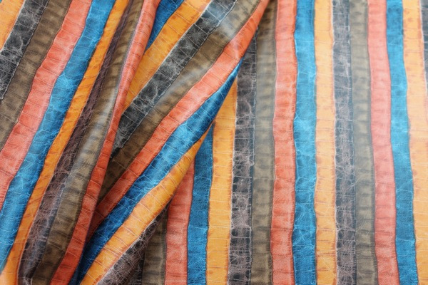 Crocodile Leatherette - Multi Colour fabric, image 6 of 8