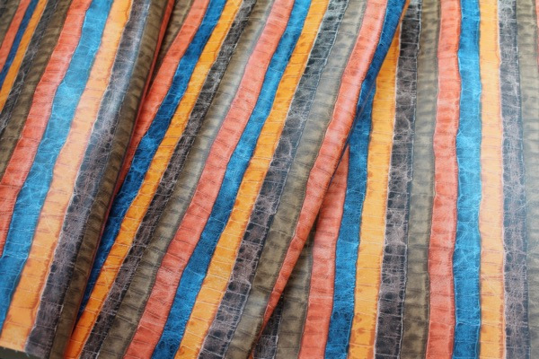 Crocodile Leatherette - Multi Colour fabric, image 4 of 8