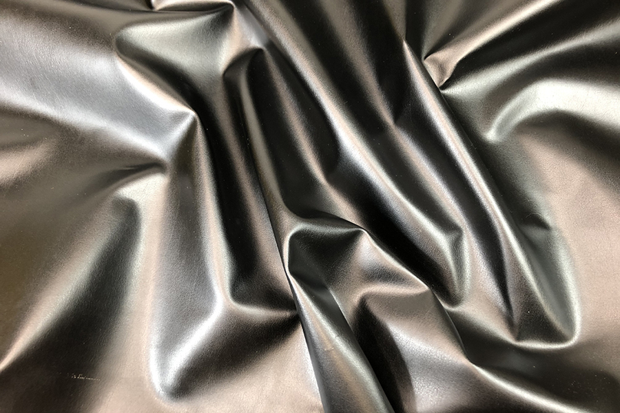Crisp Leatherette - Black fabric, image 3 of 4