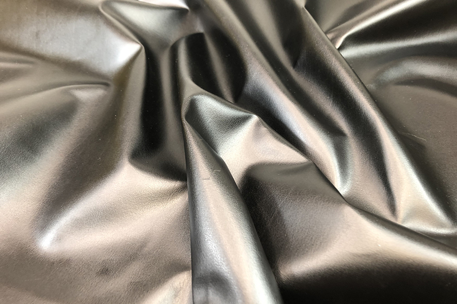 Crisp Leatherette - Black fabric, image 4 of 4