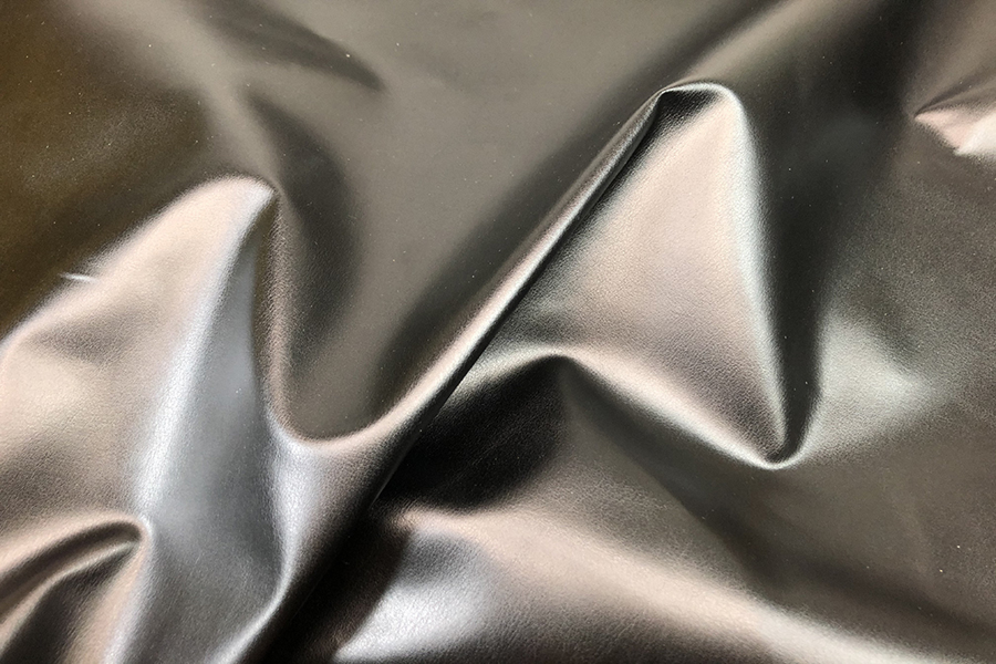 Crisp Leatherette - Black fabric, image 2 of 4