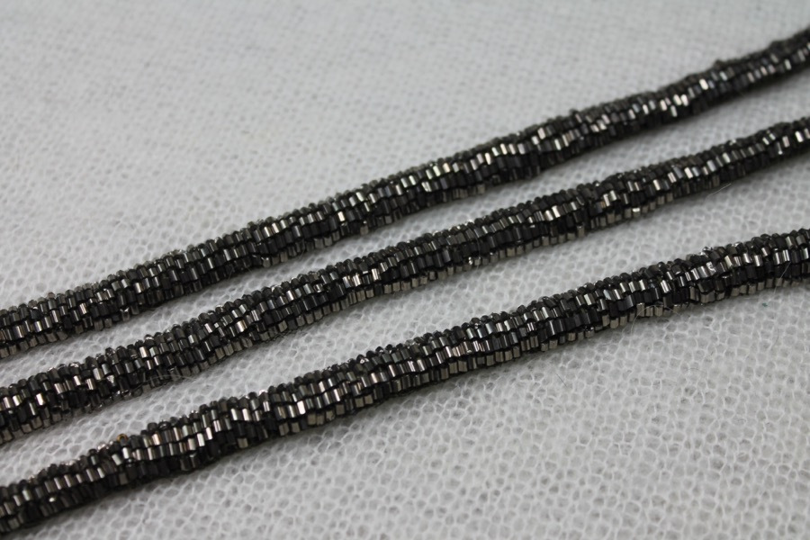 Beaded Strap Trim - Hematite, image 4 of 4