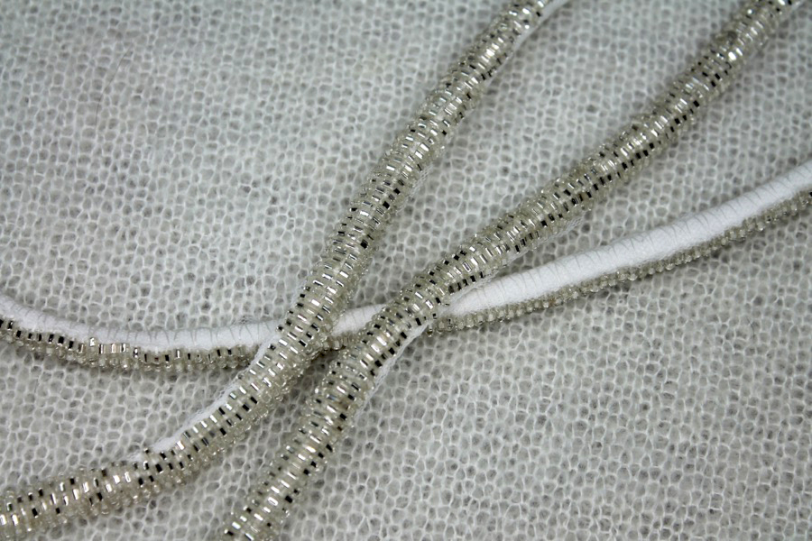 Beaded Strap Trim - Silver, image 3 of 4