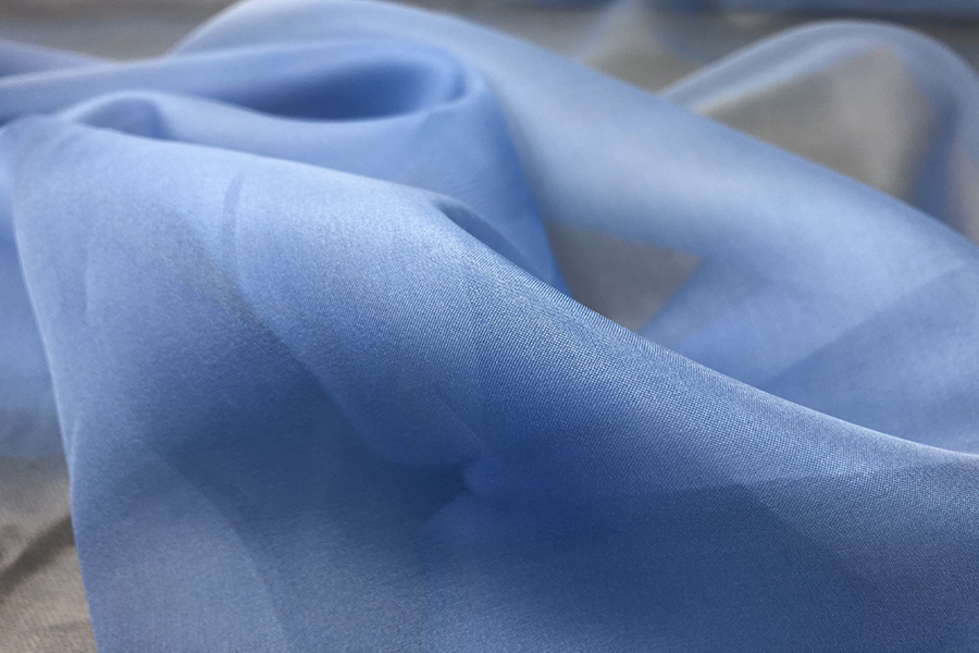 Silk Organza - Sky Blue fabric, image 3 of 4