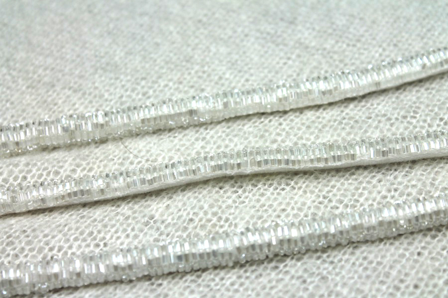 Beaded Strap Trim - Ivory, image 4 of 5
