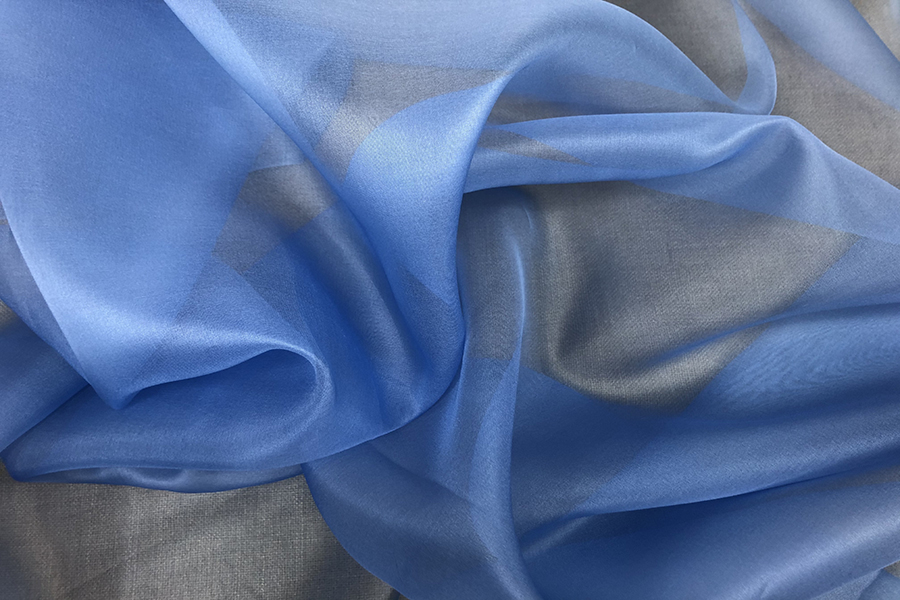 Silk Organza - Sky Blue fabric, image 4 of 4