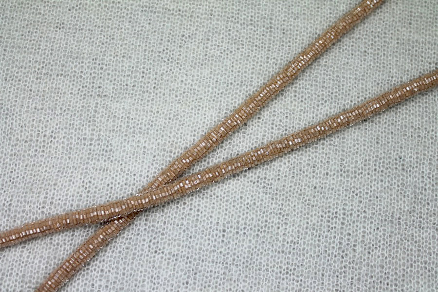 Beaded Strap Trim - Nude, image 3 of 6