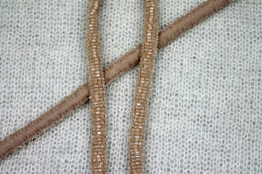 Beaded Strap Trim - Nude, image 6 of 6