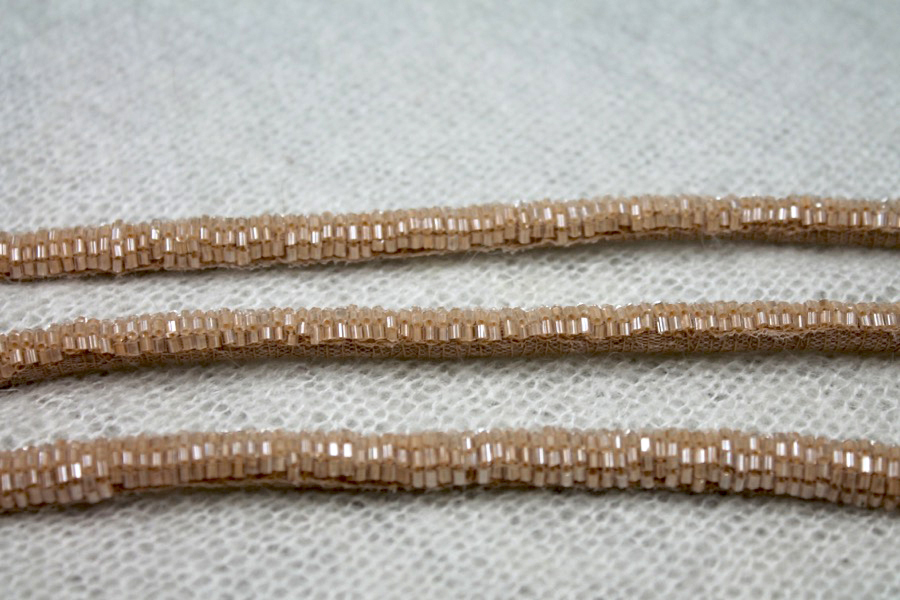 Beaded Strap Trim - Nude, image 2 of 6