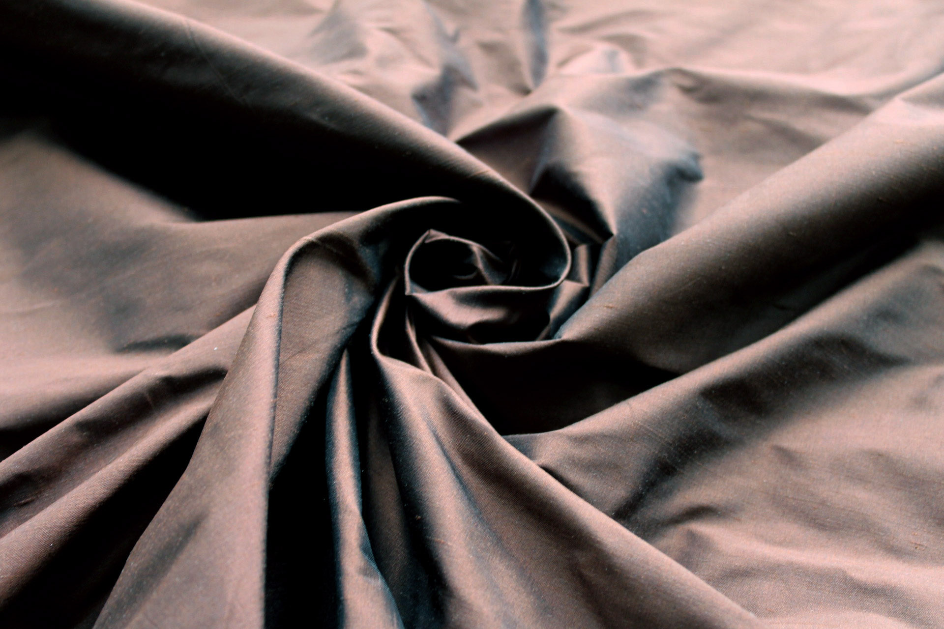 Silk Dupion - Chocolate Brown - B68 fabric