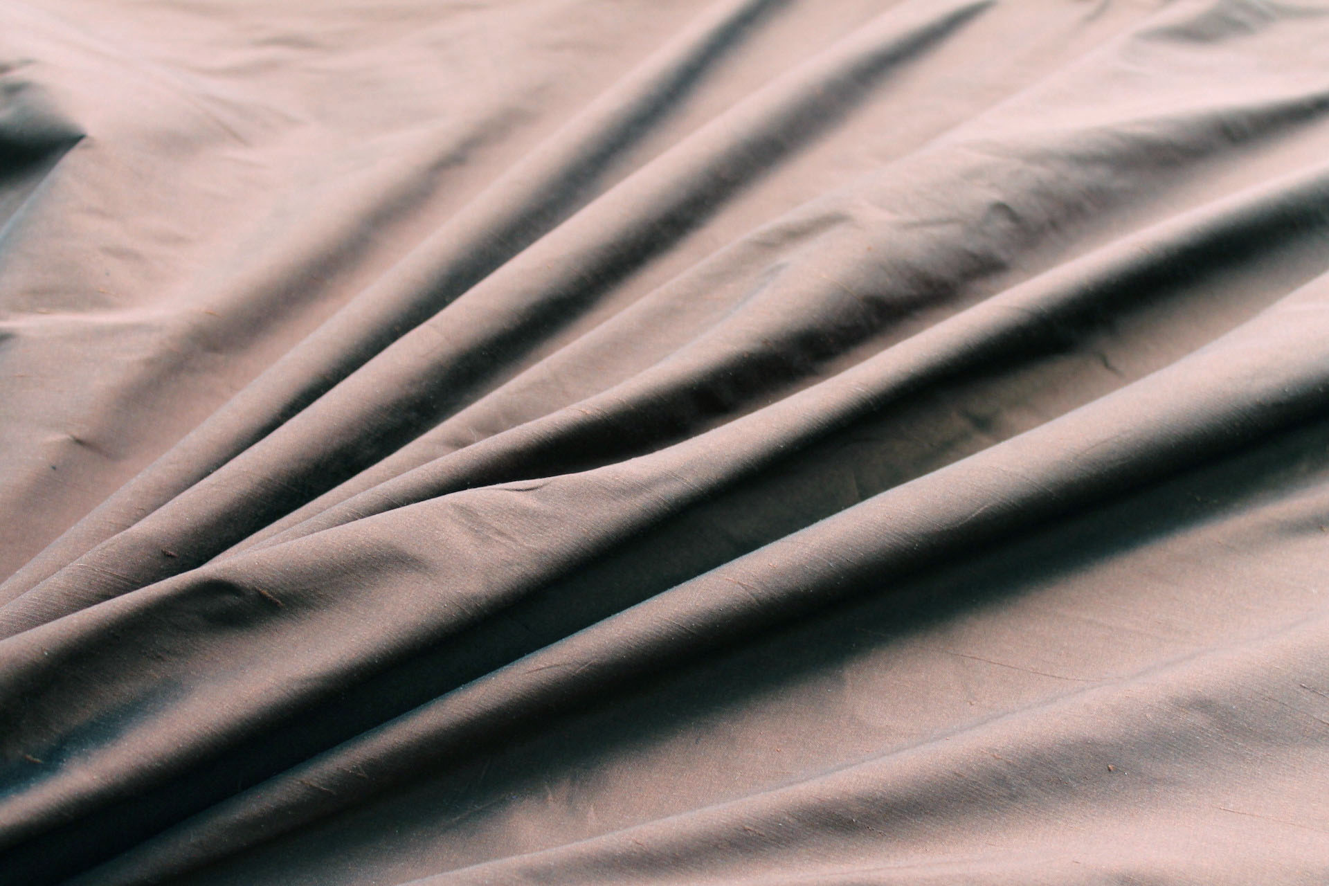 Silk Dupion - Chocolate Brown - B68 fabric, image 5 of 6