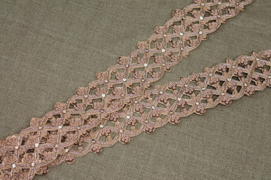 Zari & Sequin Trim - Gold, image 2 of 5