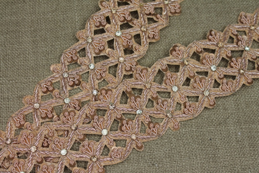 Zari & Sequin Trim - Gold