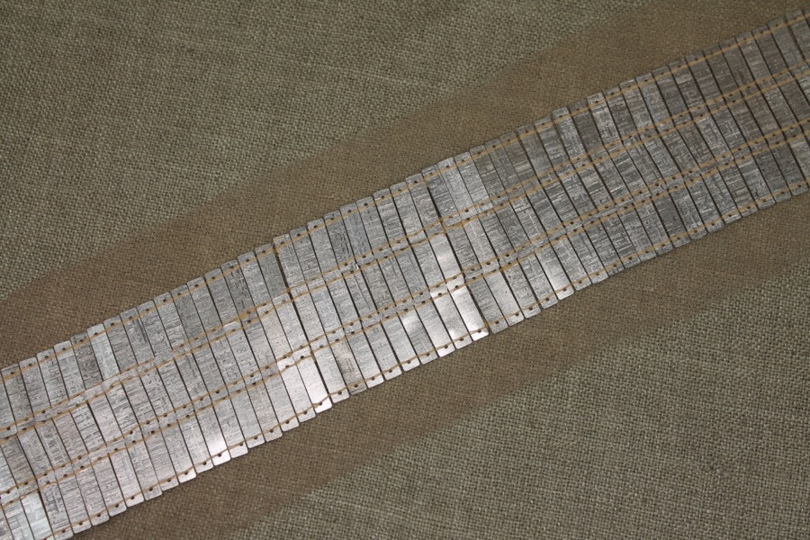 Rectangular Sequin Trim - Pale Gold, image 2 of 4
