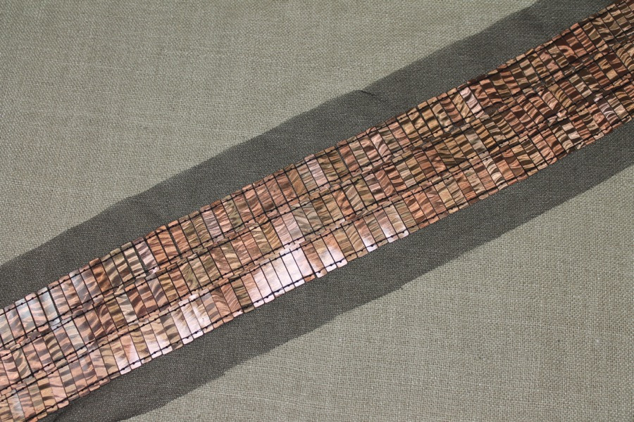 Rectangular Sequin Trim - Bronze/Black, image 2 of 5