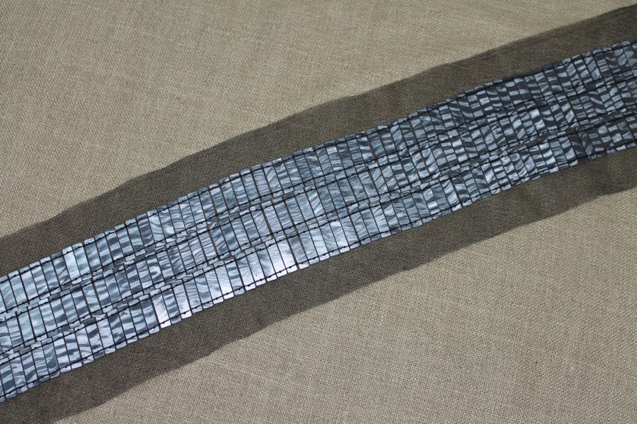 Rectangular Sequin Trim - Gunmetal, image 4 of 4