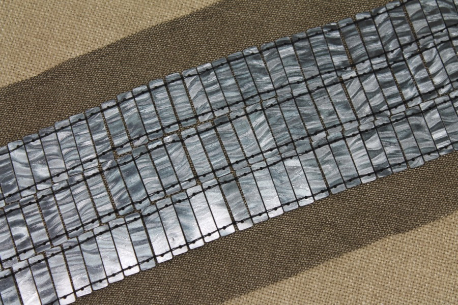 Rectangular Sequin Trim - Gunmetal, image 2 of 4