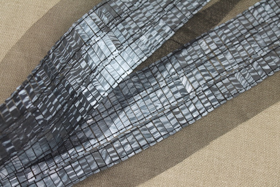 Rectangular Sequin Trim - Gunmetal, image 3 of 4