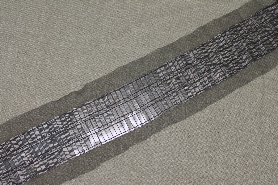 Rectangular Sequin Trim - Antique Silver, image 4 of 5