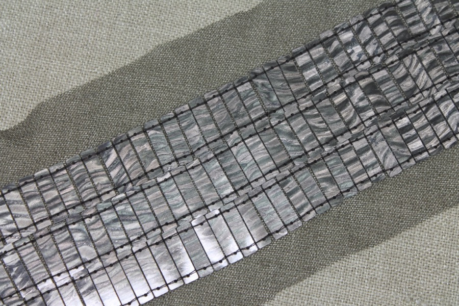 Rectangular Sequin Trim - Antique Silver, image 5 of 5