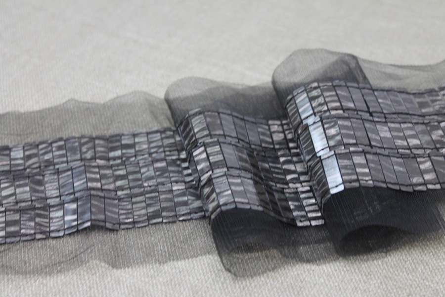 Rectangular Sequin Trim - Antique Silver, image 3 of 5