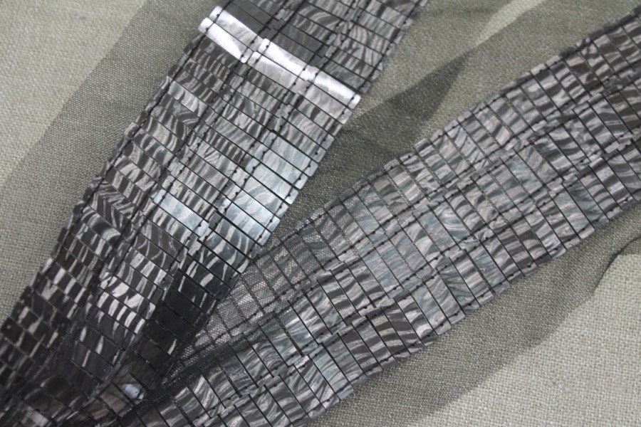 Rectangular Sequin Trim - Antique Silver, image 2 of 5