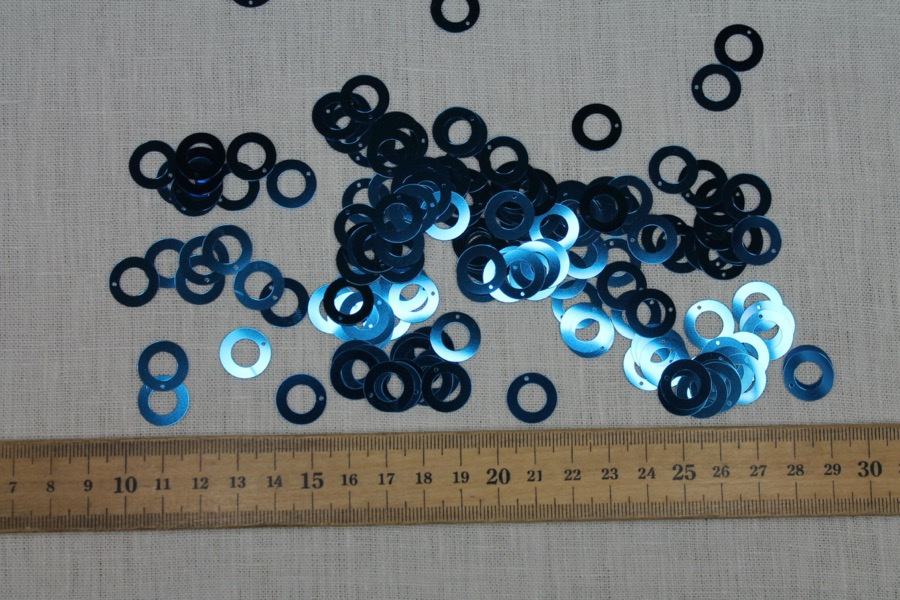 Royal Blue Donut Sequin - Bag of 20g trim, image 2 of 4