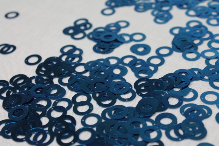 Royal Blue Donut Sequin - Bag of 20g trim, image 3 of 4