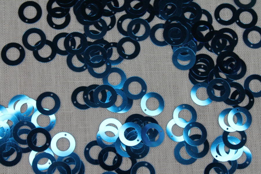 Royal Blue Donut Sequin - Bag of 20g trim, image 4 of 4