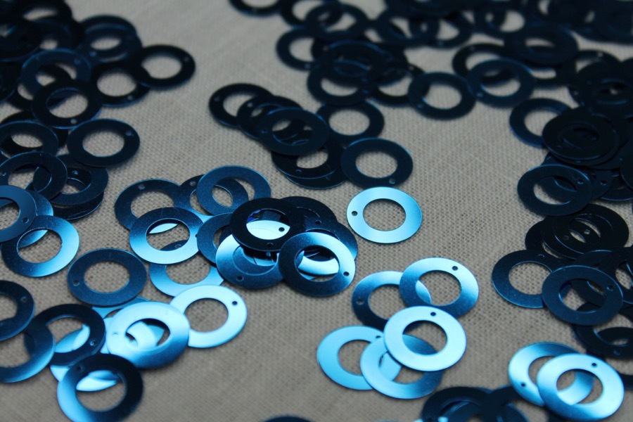 Royal Blue Donut Sequin - Bag of 20g trim