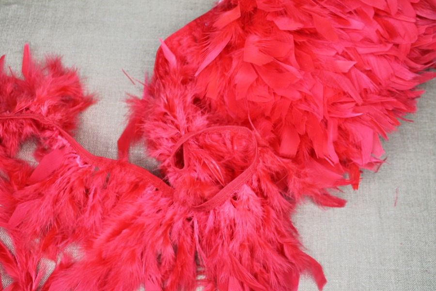 Feather Trim - Red, image 3 of 3