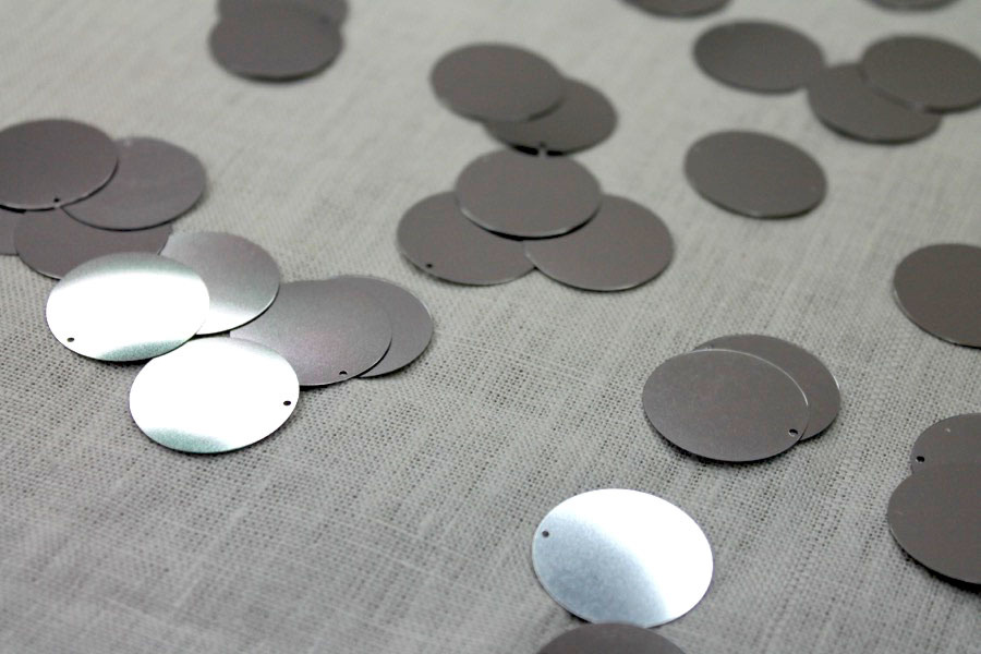 Silver Large Round Sequin - Bag of 30g trim