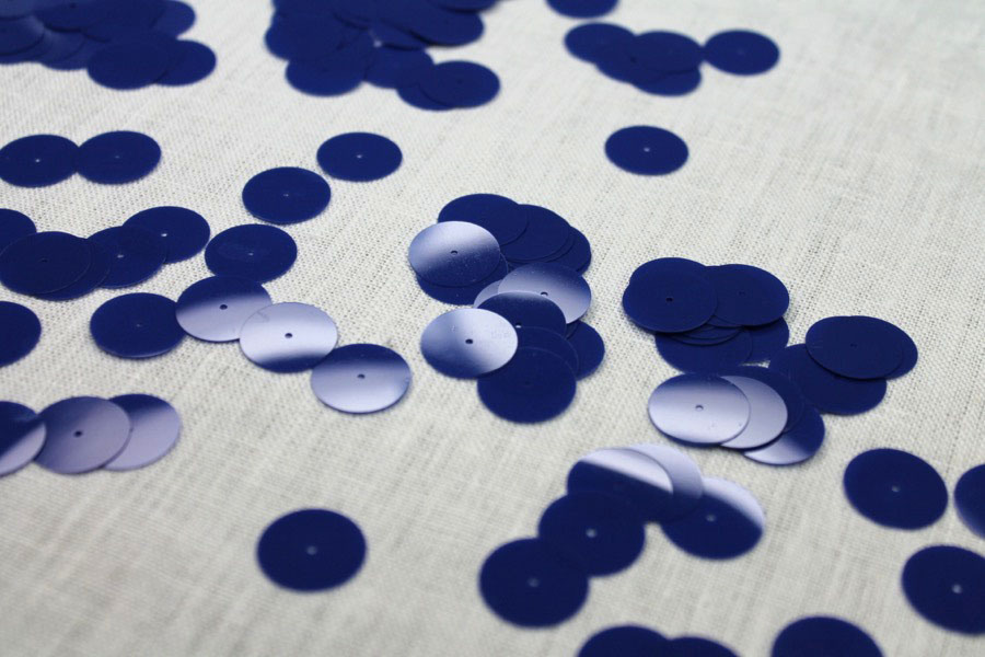 Dark Blue Medium Round Sequin - Bag of 30g trim
