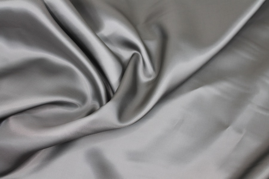 Twill Weave Anti-Static Lining - Grey fabric, image 2 of 5