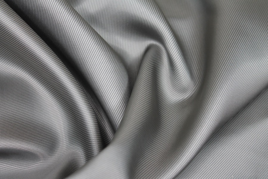 Twill Weave Anti-Static Lining - Grey fabric